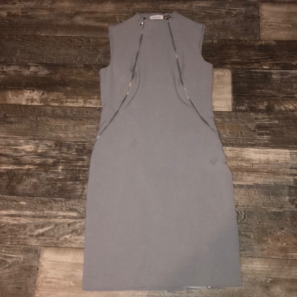 🌷Calvin Klein sleeveless gray dress